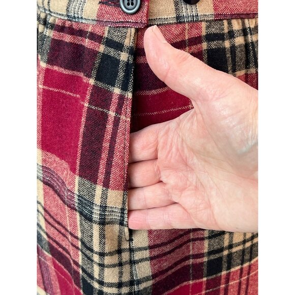 Pendleton Vtg Womens Wool Plaid‎ Midi POCKETS - READ Size 12 - Picture 3 of 8